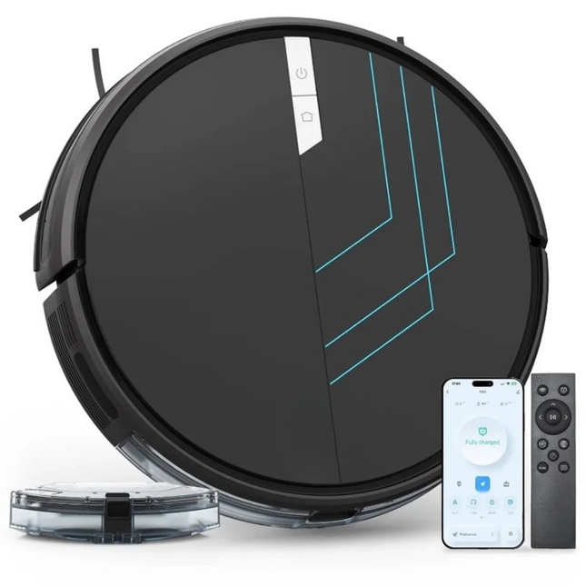 Smart Robotic Vacuum Cleaner with 4 Cleaning Modes, Wet & Dry Cleaning and Auto Recharge