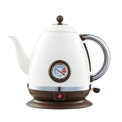 Household 1.5L Electric Kettle Stainless Steel with Thermometer and Insulated Handle Design