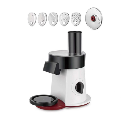 Multifunction 6-in-1 Electric Vegetable Cutter, Slicer & Food Chopper for Home Use