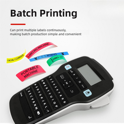 Rechargeable Handheld Label Printer for Cable Management and Electronic Accessories