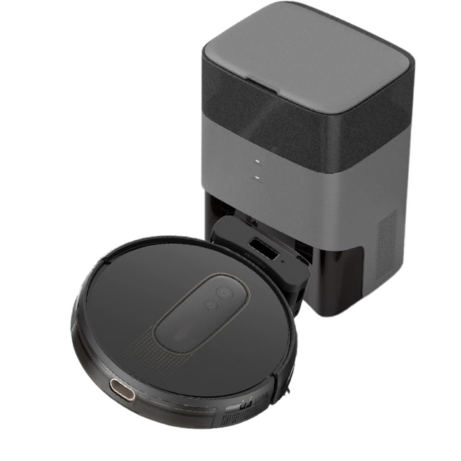 Rechargeable Robot Vacuum and Mop with Self-Empty Station, 240min Runtime and Voice Control