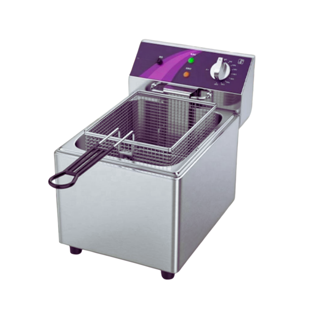 Commercial Electric Deep Fryer 10L / 12L Single Cylinder with Precise Temperature Control