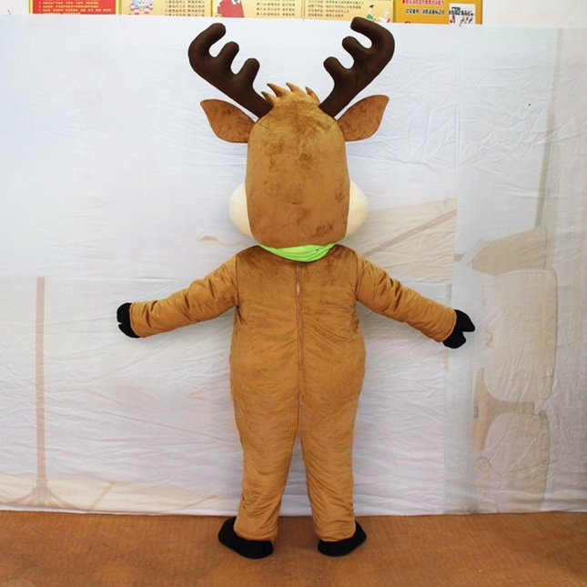 Adult Christmas Animal Mascot Costume with Cooling Fan Unisex Party Character Outfit