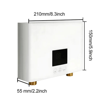 High-Power Instant Hot Water Heater with Digital Temperature Adjustment