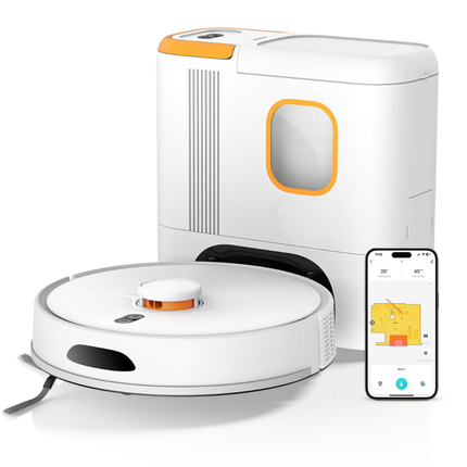 Smart LDS Laser Robot Vacuum Cleaner – Auto Sweep & Vacuum, Slim Design for Home and Apartments
