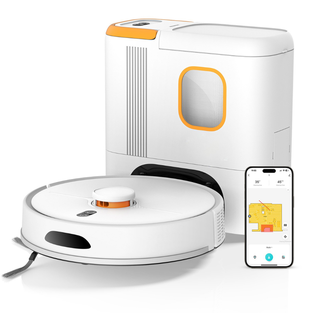 Smart LDS Laser Robot Vacuum Cleaner – Auto Sweep & Vacuum, Slim Design for Home and Apartments