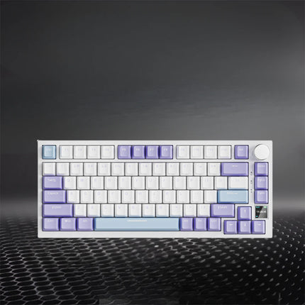 75% Wireless Mechanical Gaming Keyboard with Smart Color Screen, RGB Backlight & Hot-Swappable Switches