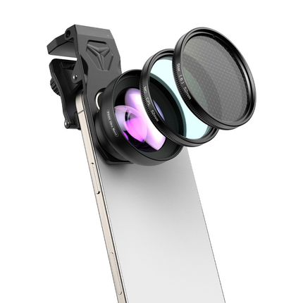 HD Ultra Macro Lens for Smartphones 100x Magnification with 52mm CPL Star Filters iPhone Android
