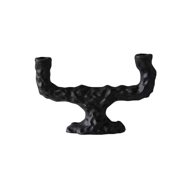 Elegant Resin Candle Holder Ornament for Tabletop & Home Display – 25x7x16cm