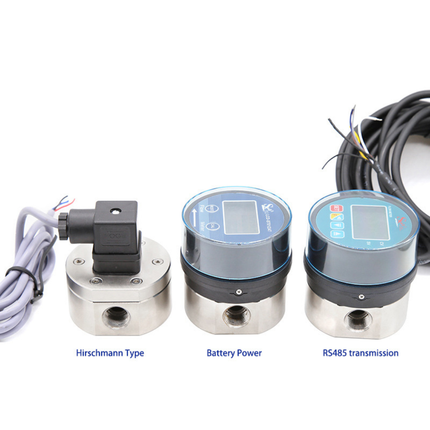 Compact Battery Digital Flow Meter with Oval Gear for Liquid Measurement