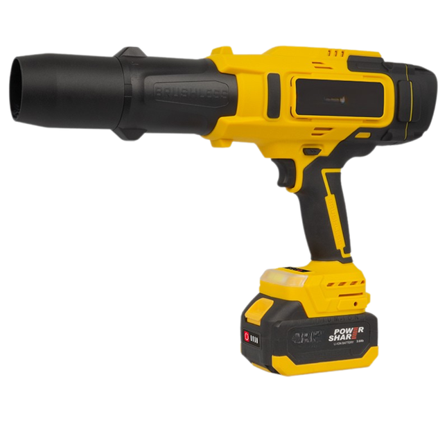 Portable 21V Cordless Electric Air Blower – High-Pressure Turbo Fan, Brushless Motor, 50mm Outlet