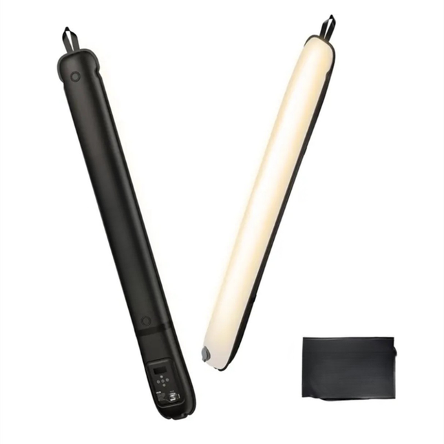Rechargeable Foldable Bi Color LED Tube Light 12W with Metal Stand