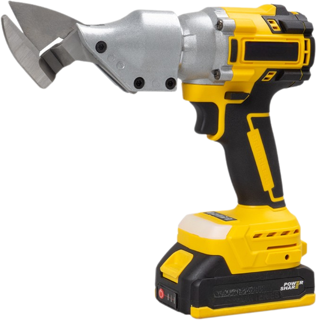 21V Cordless Iron Shears with Brushless Motor, 180N·m Torque, Variable Speed, 2 Batteries & Carry Case