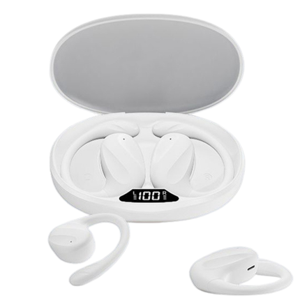 Wireless Ear-Hook Headphones with ANC, Digital Display, Waterproof IPX5, 20h Battery, Bluetooth 5.4