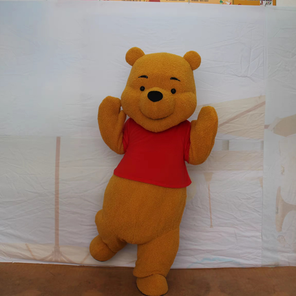 Adult Full-Body Bear Mascot Costume – Plush Cartoon Character Suit for Festivals, Promotions, Halloween & Stage Performances