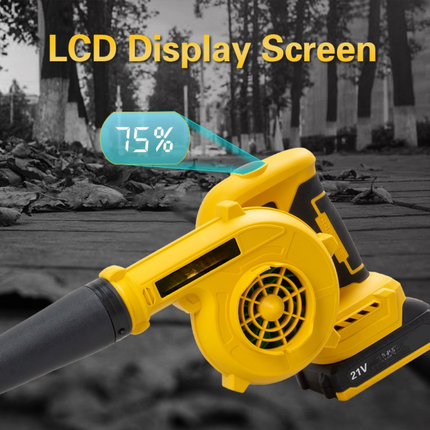 Cordless Electric Yard Blower & Vacuum with LED Display, High-Speed Airflow and Dual Batteries