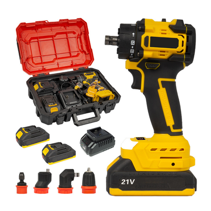 Cordless Brushless Drill Driver Set 10mm – Dual Speed, 25Nm Torque, 1.5Ah Battery