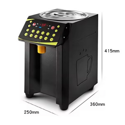Automatic Fructose Dispenser Machine – 16-Grid Preset Stainless Steel Syrup Allocator (8.5L Capacity)