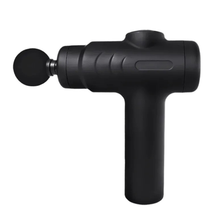 Rechargeable Handheld Massage Gun with 8 Interchangeable Heads & 5 Intensity Levels Black