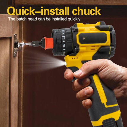 Brushless Cordless Drill Driver Kit with Dual Batteries, Compact Lightweight Design & Variable Speed Control