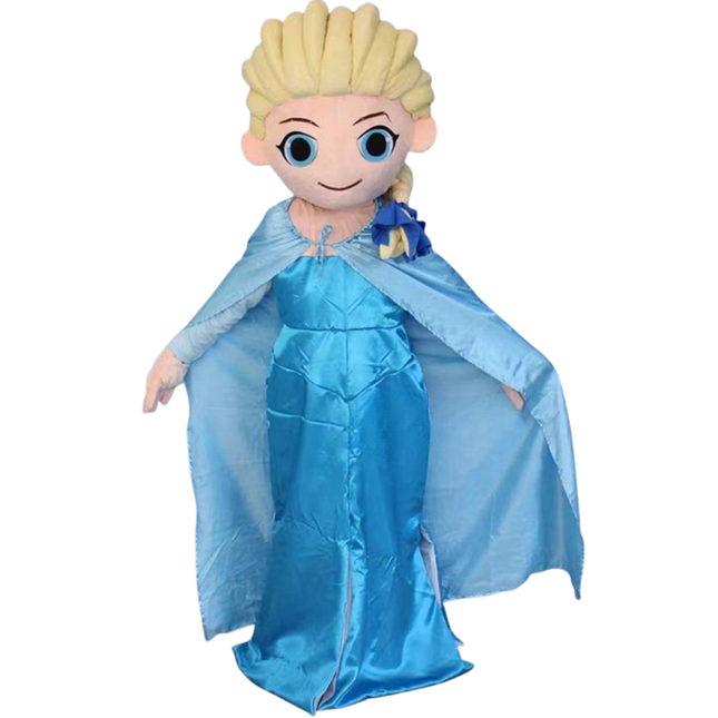 Adult Snow Queen Mascot Costume – Full-Body Ice Princess Character Outfit for Parties & Events