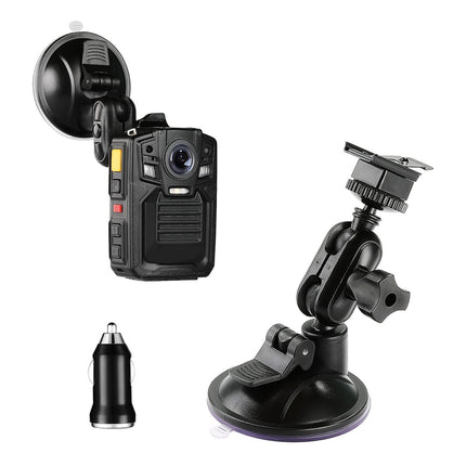 2-in-1 Car Suction Mount & Charger for HD66-02/D7 Body Camera