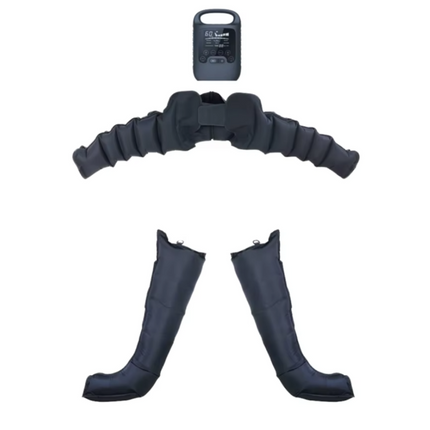 Cordless Full-Body Air Compression Massager with Adjustable Pressure, Motion Tracking & Wireless Remote