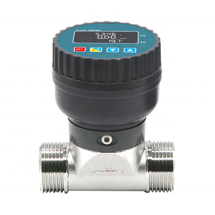 Compact Stainless Steel Water Flow Meter Turbine & Multi-Jet Waterproof Design