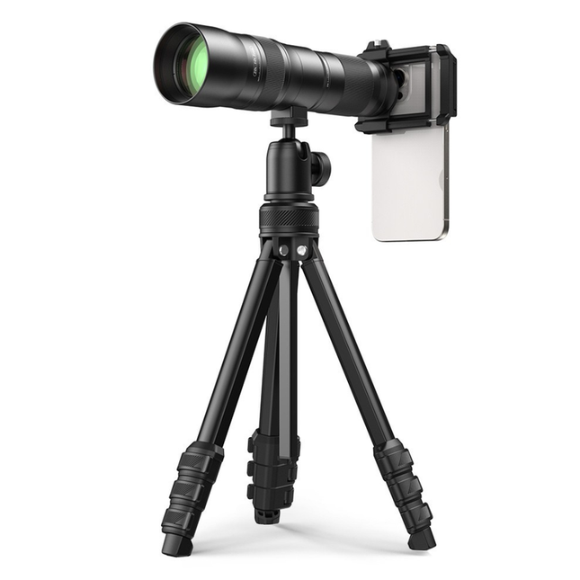 High-Powered Adjustable Zoom Monocular Lens for Smartphones