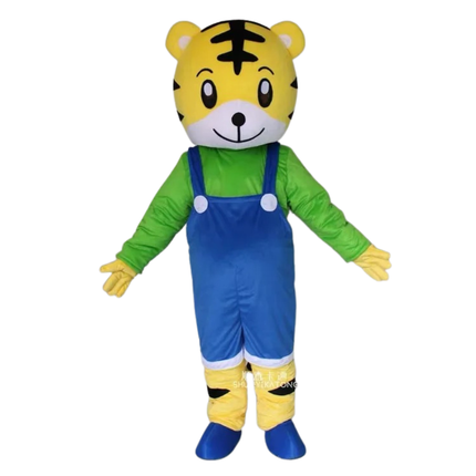 Adult Tiger Mascot Costume Full Body Cartoon Animal Suit for Parties Festivals & Events