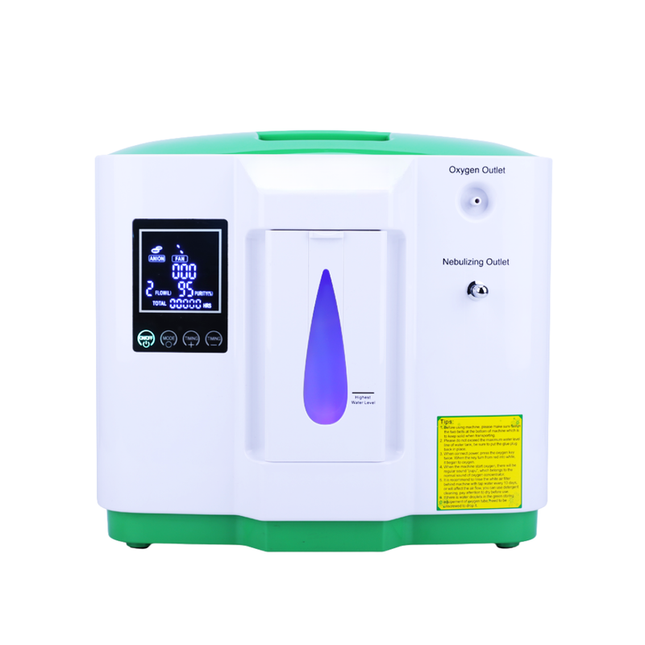 Compact Oxygen Generator 2–9L Adjustable Output HD LCD Control for Home & Travel