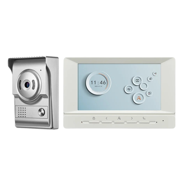 Smart Video Door Intercom System with 7-Inch Display and Mobile App Control