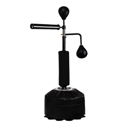 Freestanding Boxing Punch Bag with Adjustable Height for Home Workouts Black