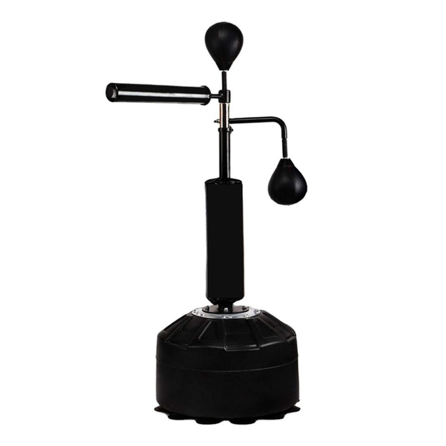 Freestanding Boxing Punch Bag with Adjustable Height for Home Workouts Black