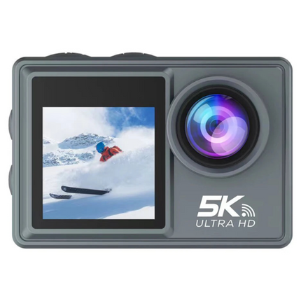5K Ultra HD Dual Screen Action Camera with WiFi & Remote Control