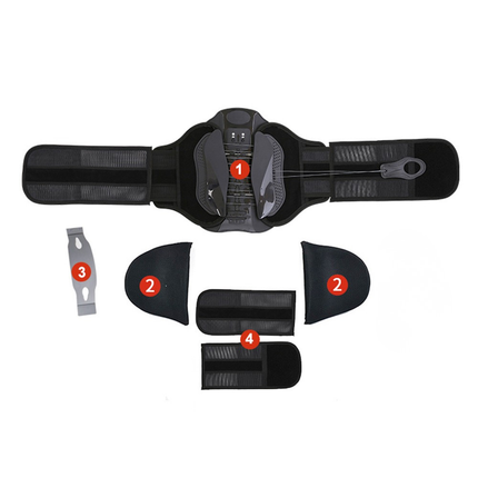 Adjustable Back Support Belt Pulley System Breathable Lumbar Brace for Comfort Relief