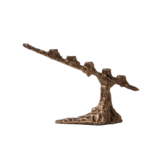 Artisan Bamboo & Resin Candle Stand for Table Centerpieces and Home Styling