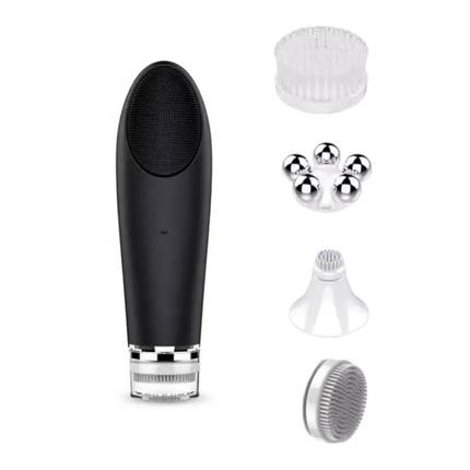 Electric Silicone Face Cleansing Device with Sonic Pulse Technology – USB Rechargeable & Water-Resistant