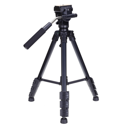 Portable 4-Section Aluminum Tripod for Photography & Video Fits Cameras and Smartphones