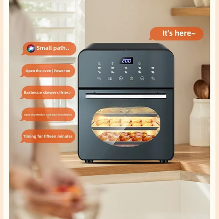 12L Digital Air Fryer Oven Touch Screen 8 Presets Multi Function Countertop Use