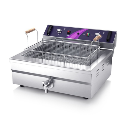 Commercial 20L Electric Deep Fryer with Adjustable Temperature and Fast Heating