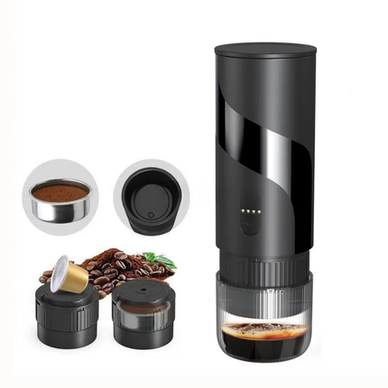 Mini Portable USB Coffee Machine for Capsules & Ground Coffee, 16–20 Bar, 0.6L Water Tank
