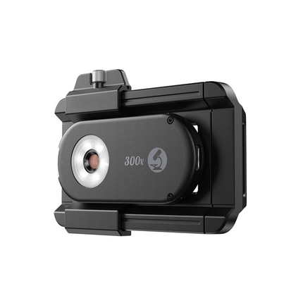 Universal 300X Smartphone Microscope with LED UV CPL Filters