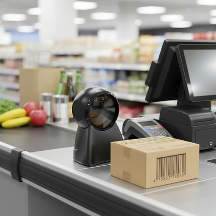 USB Barcode Scanner with Bluetooth Wireless Connectivity and CMOS Scanning Technology
