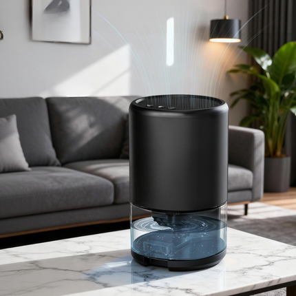Compact 350ML/D Portable Dehumidifier with Electronic Control for Home and Basement Use