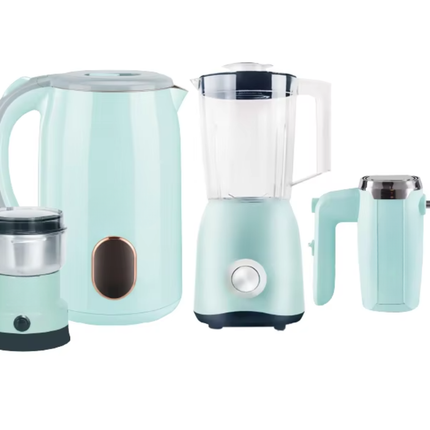 Portable 4-in-1 Household Kitchen Appliance Set Juicer Grinder Kettle Whisk