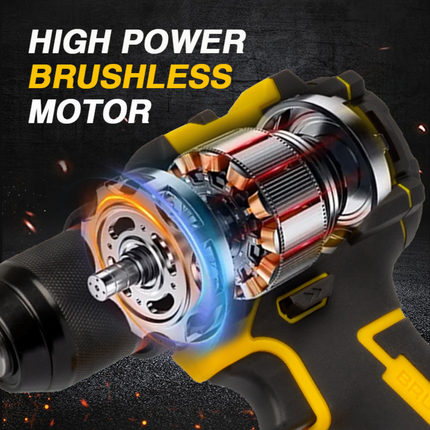 21V Brushless Cordless Hammer Drill Driver – Heavy Duty, Variable Speed, Compact Industrial Grade