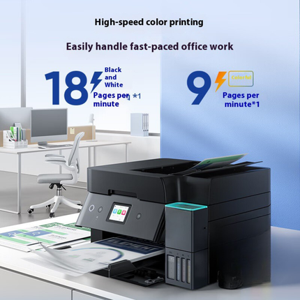 Wireless WiFi Color Ink Tank All-in-One Printer Scanner Copier Duplex Printing for Home Office