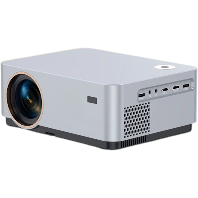LCD Home Projector with Native 1080P Resolution and 500 ANSI Lumens for Home Entertainment