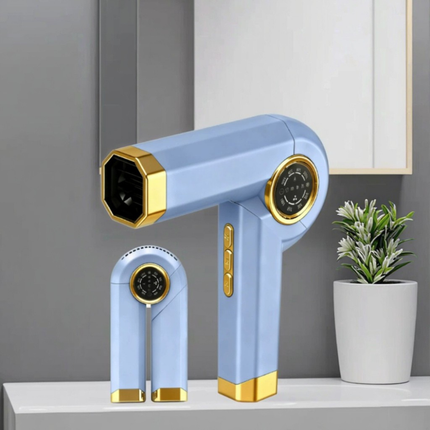 Professional Foldable Ionic Hair Dryer 1800W High Speed Travel Blow Dryer with Concentrator Nozzle